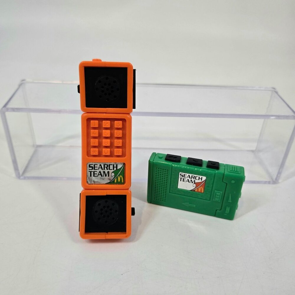 Vtg McDonald's Search Team Detective Happy Meal Toys Phone Periscope Magnifier